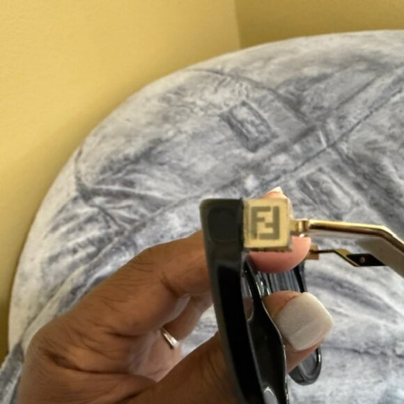 Fendi Sunglasses Black and Gold